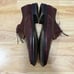 Mezlan Mens 11 M Brown Leather Lace Up Square Toe Derby Dress Shoes Oxblood