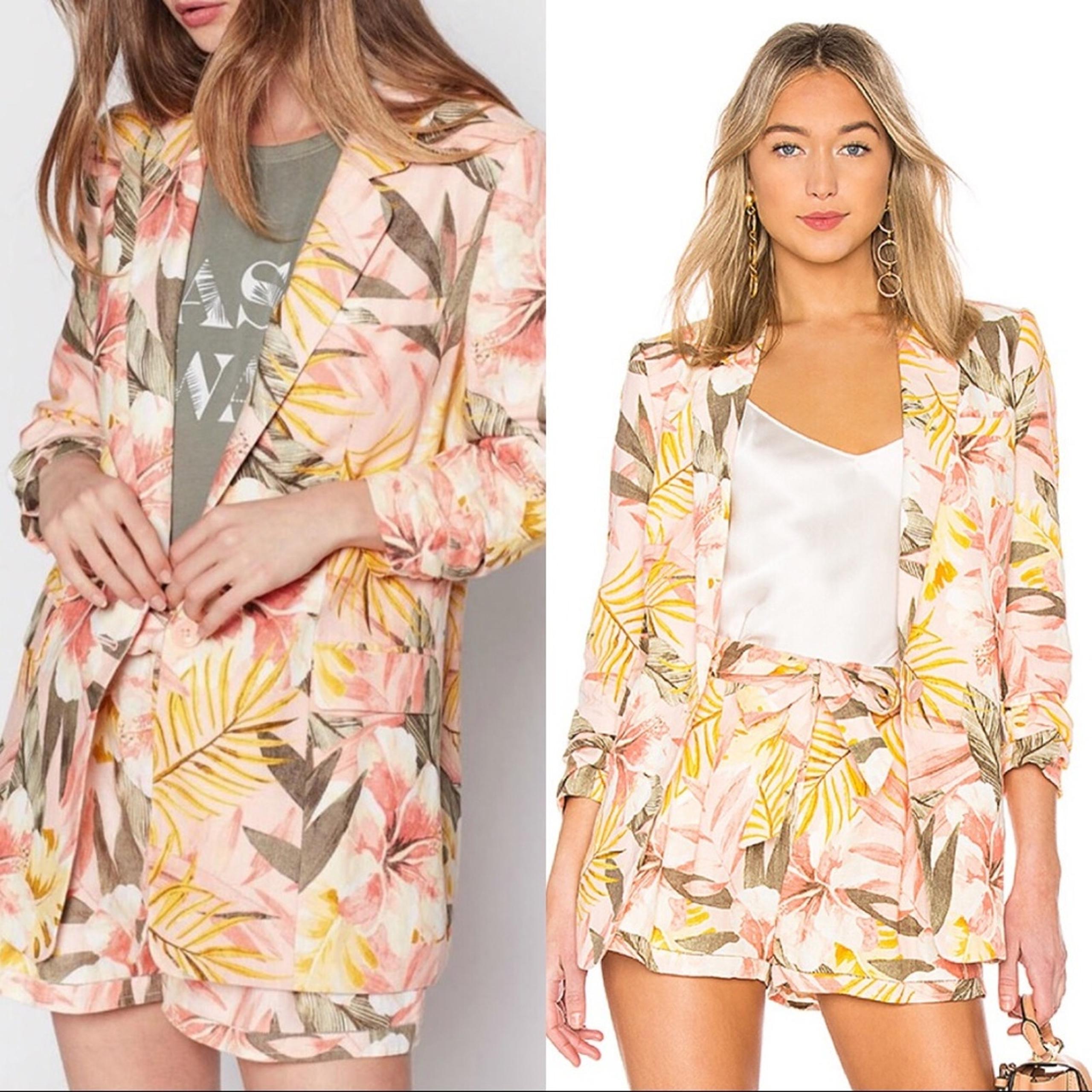 $298 NWT Joie Kishina B Tropical Floral Blazer.