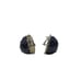 Handmade Chunky Vintage Black & Silver Sequin Domed Clip-On Earrings | 1.50 | C