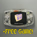 Game Boy Advance GBA – IPS Screen Mod + USB-C Rechargeable Battery + Free Game!