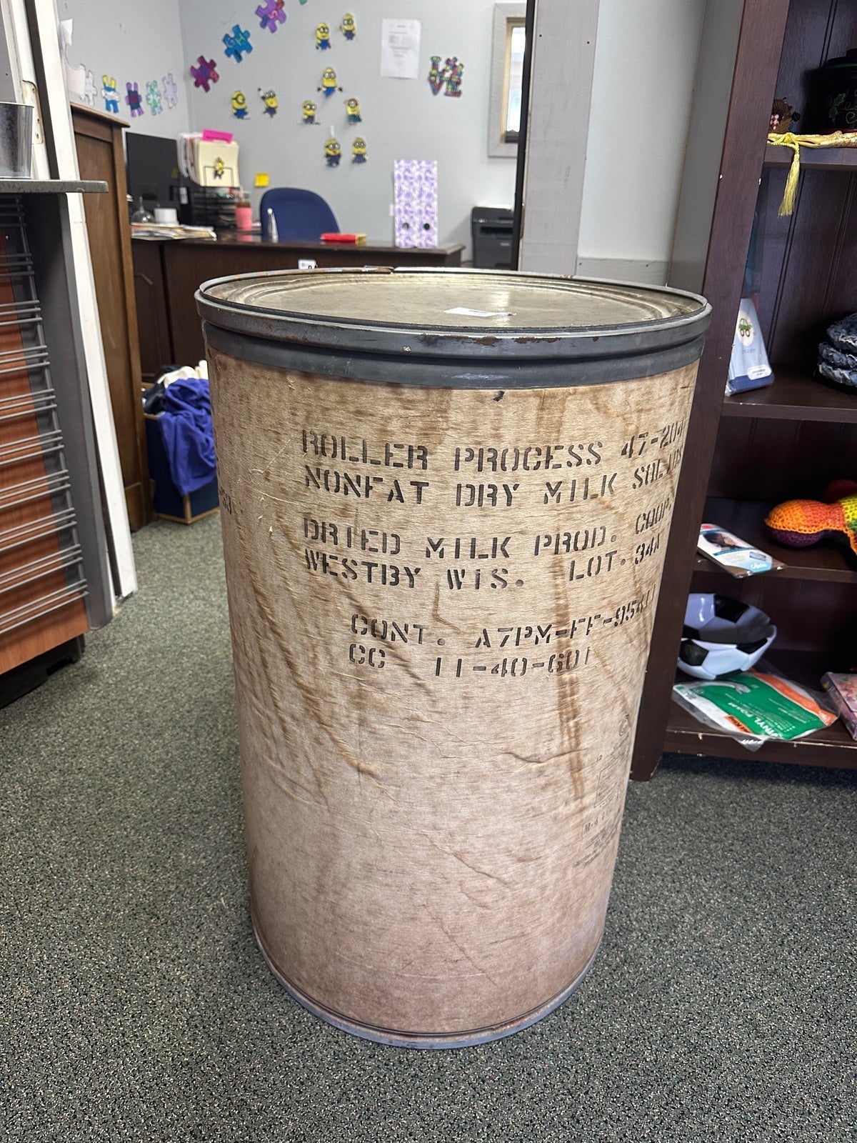 Gallon Cardboard Barrel AMP014