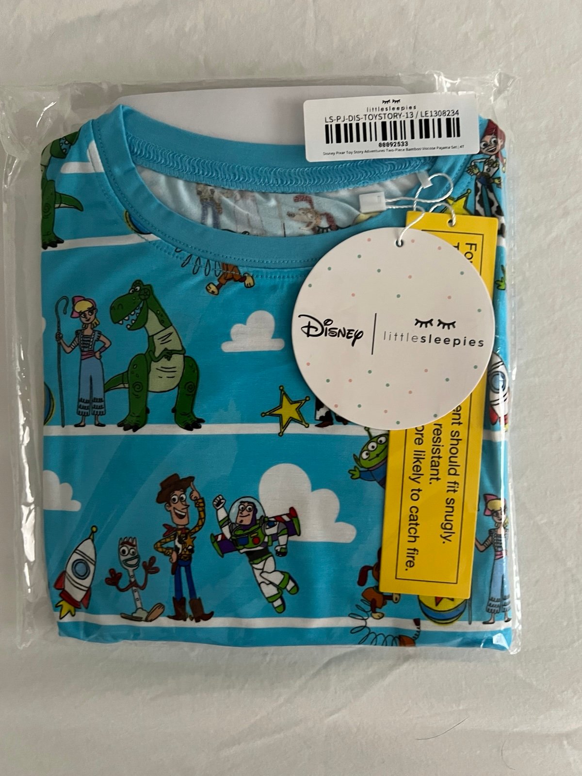 Little Sleepies 2 piece long sleeve set NIB toy story 4T