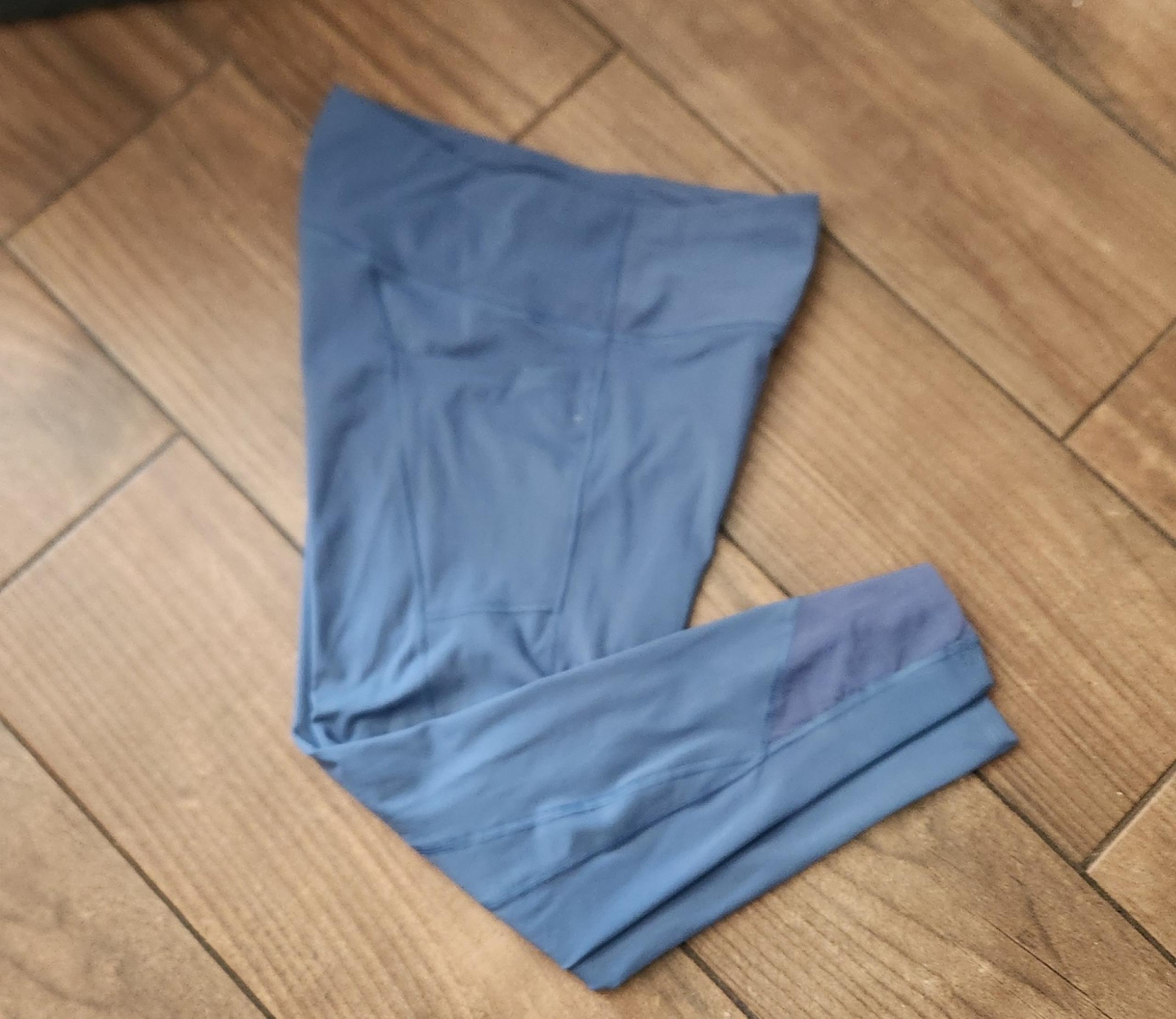 Apana Womens Yoga Pants Leggings SZ L Pockets Compression