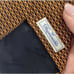 EUC Faconnable Orange Black Geometric Bars Mens Tie