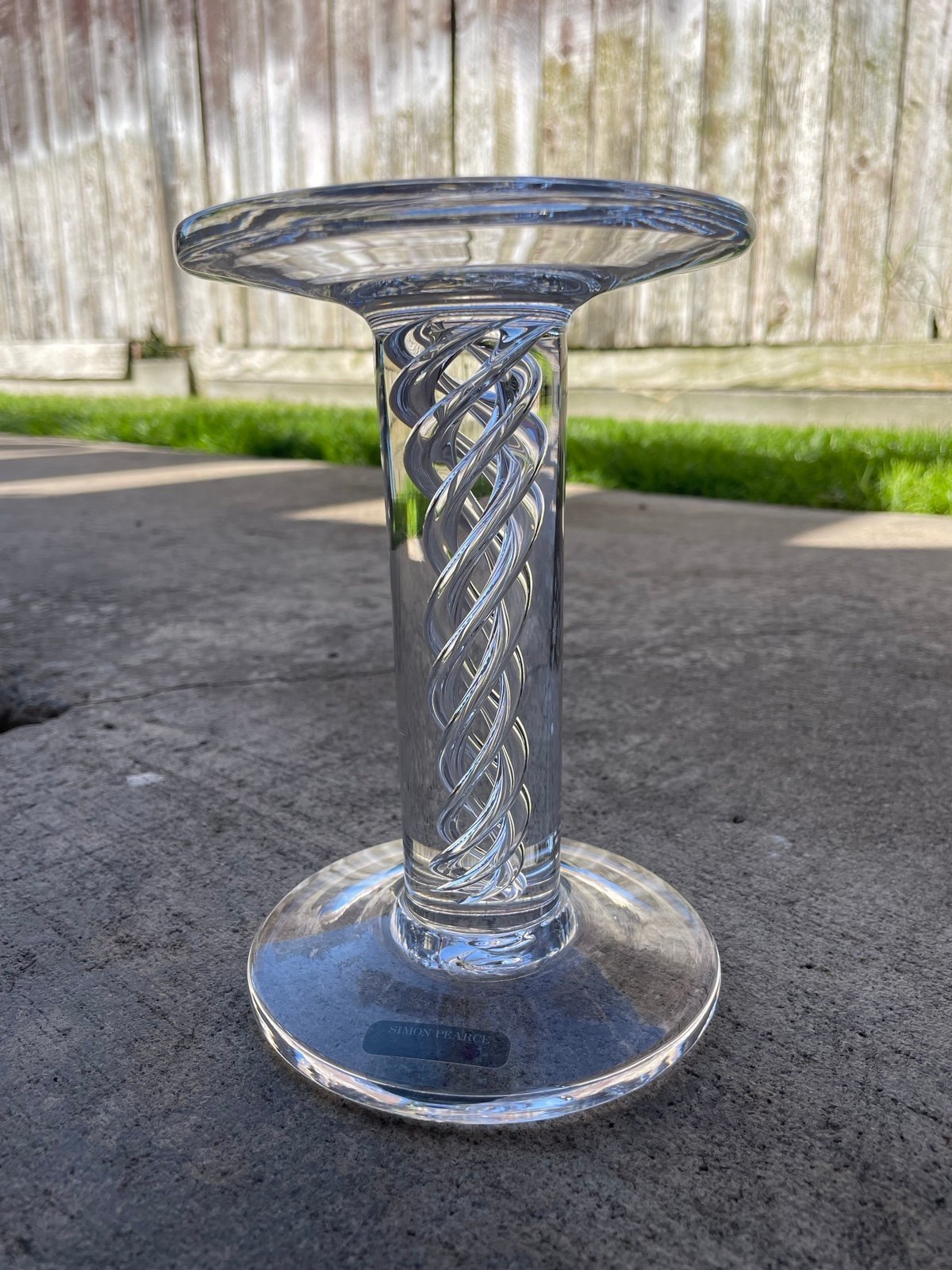 Vintage simon pearce twist Candle holder