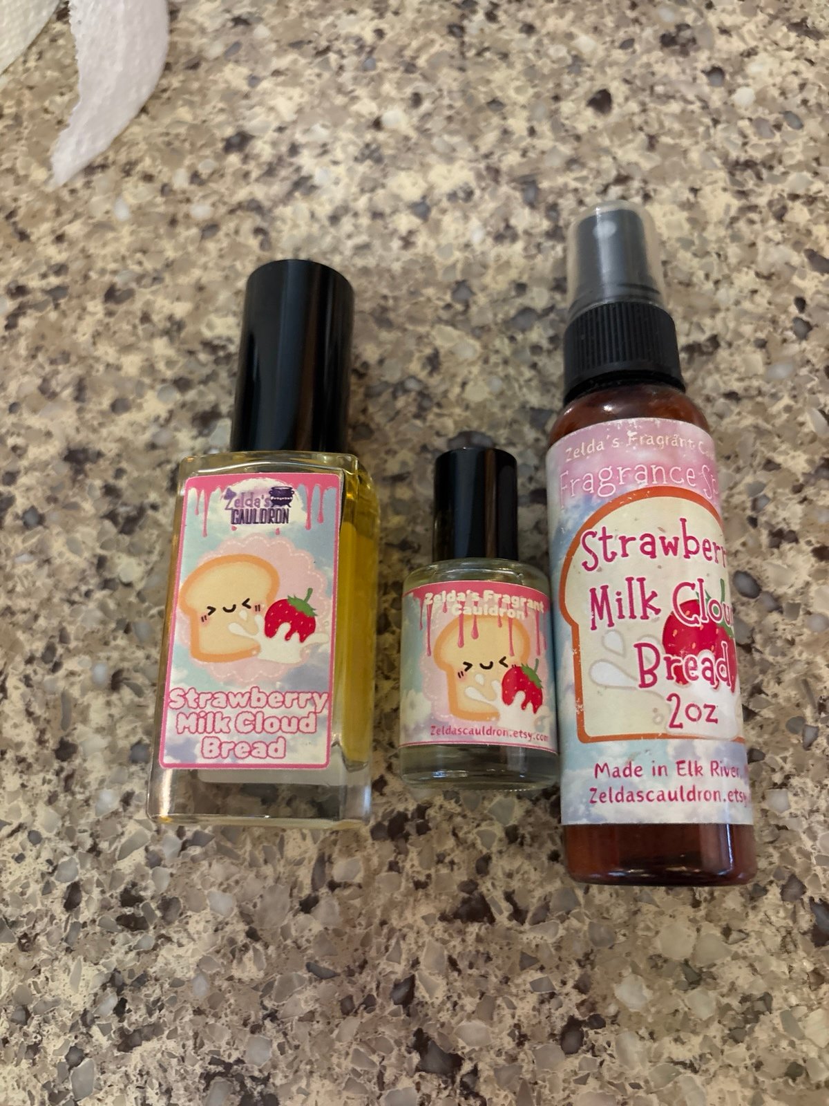 Zelda’s cauldron strawberry milk cloud bread perfume