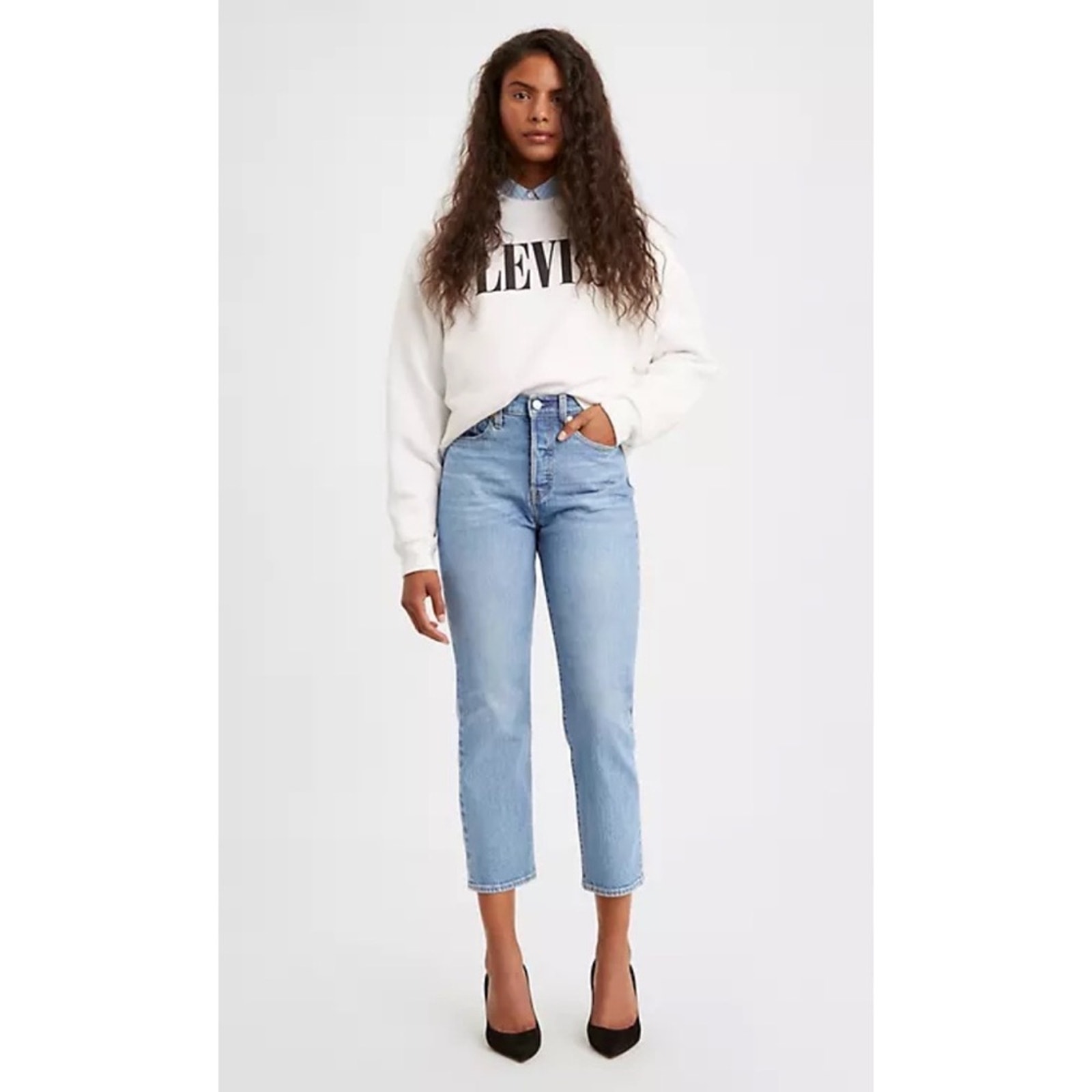 Levi’s Wedgie Straight Jeans in Luxor Lanes Size 30