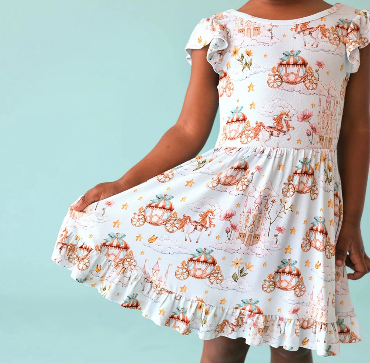Posh Peanut Catherine Tie Back Twirl Dress in 3-4T