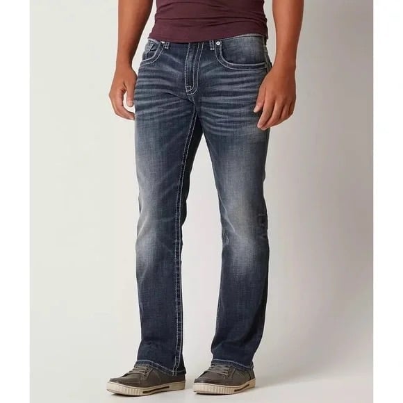 Buckle BKE Jake Straight Stretch Dark Wash Jean
