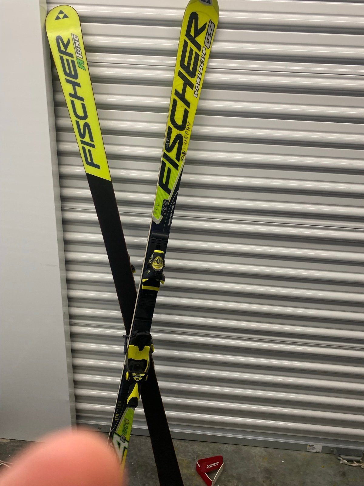 Fischer RC4 World Cup GS FIS race skis 175cm w Fischer RC4 Z13 bindings, plates~