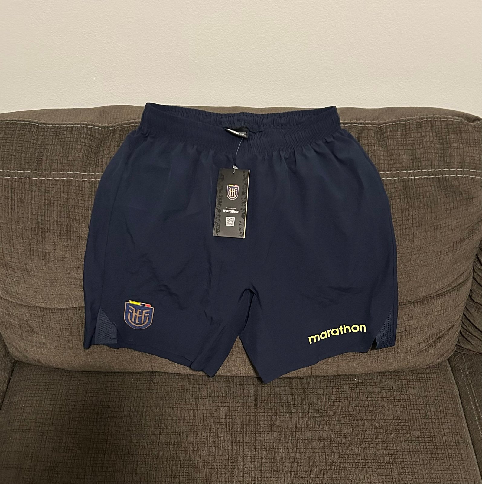 Marathon Authentic Ecuador National Soccer Team Navy Shorts Men’s Sz: S