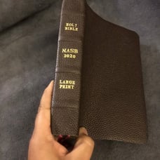 NASB 2020 Reference Bible New American Standard Brown Leather large print