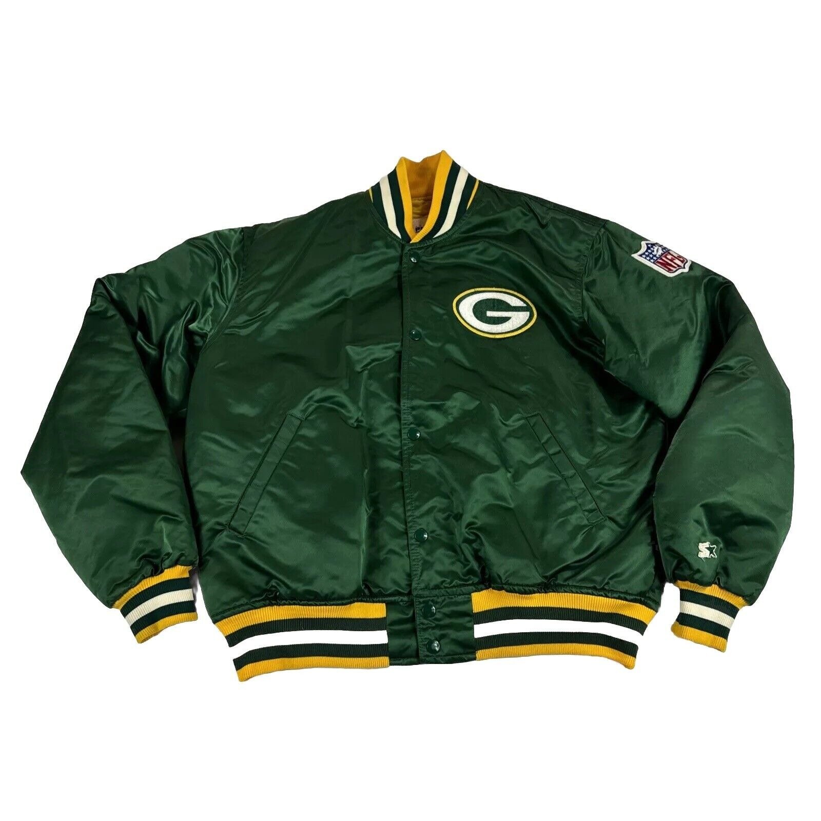 Vintage Starter Jacket Green Bay Packers Men's Large Pro