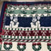 Seasonal Christmas Snowman candy cane snowman Woven Tapestry Throw Blanket