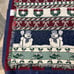 Seasonal Christmas Snowman candy cane snowman Woven Tapestry Throw Blanket