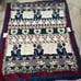Seasonal Christmas Snowman candy cane snowman Woven Tapestry Throw Blanket