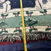 Seasonal Christmas Snowman candy cane snowman Woven Tapestry Throw Blanket