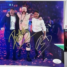 WWE Sheamus, Butch & Ridge Holland Signed Brawling Brutes 8x10 Photo B JSA COA