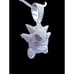 24\ Cuban Chain - 14K White Gold Finish Large G-Monster
