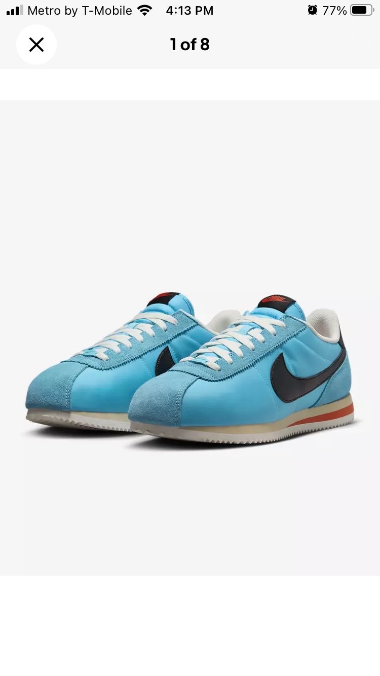 Nike Cortez TXT Baltic Blue HF0263-401 Men's Shoes Sneakers New 7.5