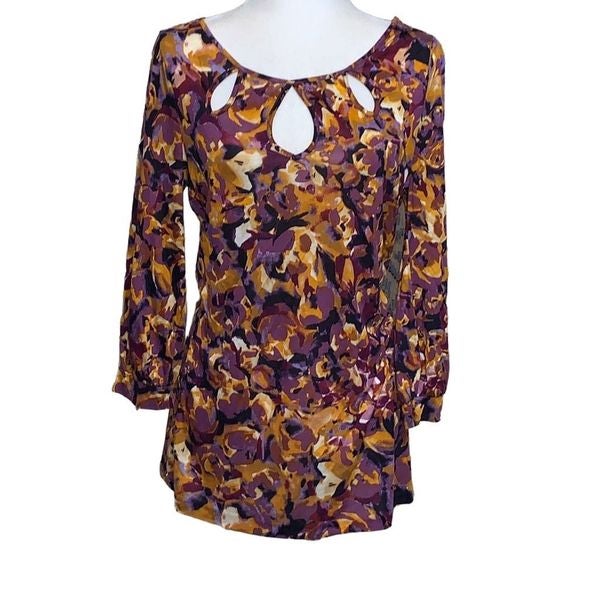 Anthropologie Postmark Cutout Traced Teardrops Pullover Top XL
