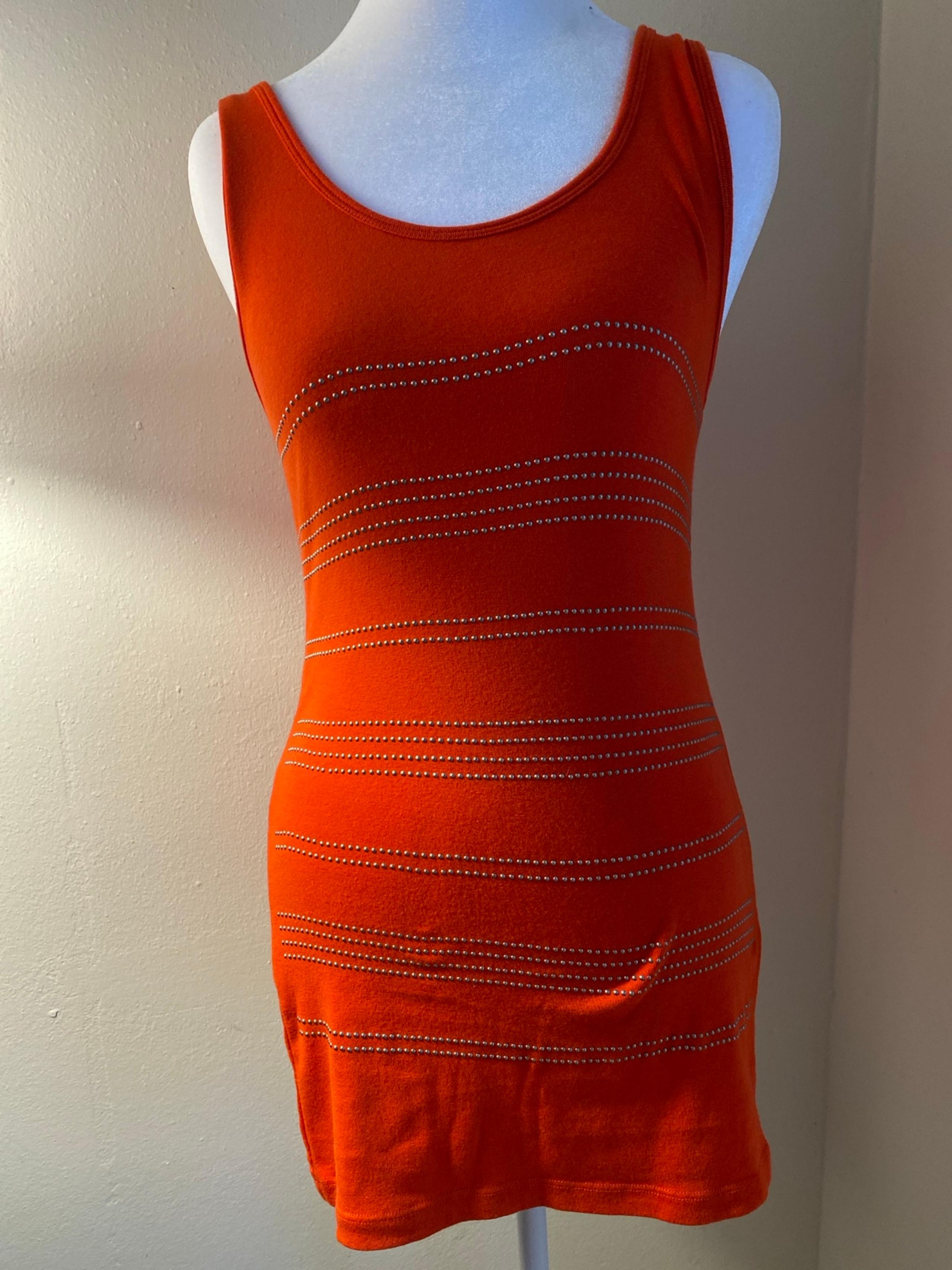 Large orange tank top