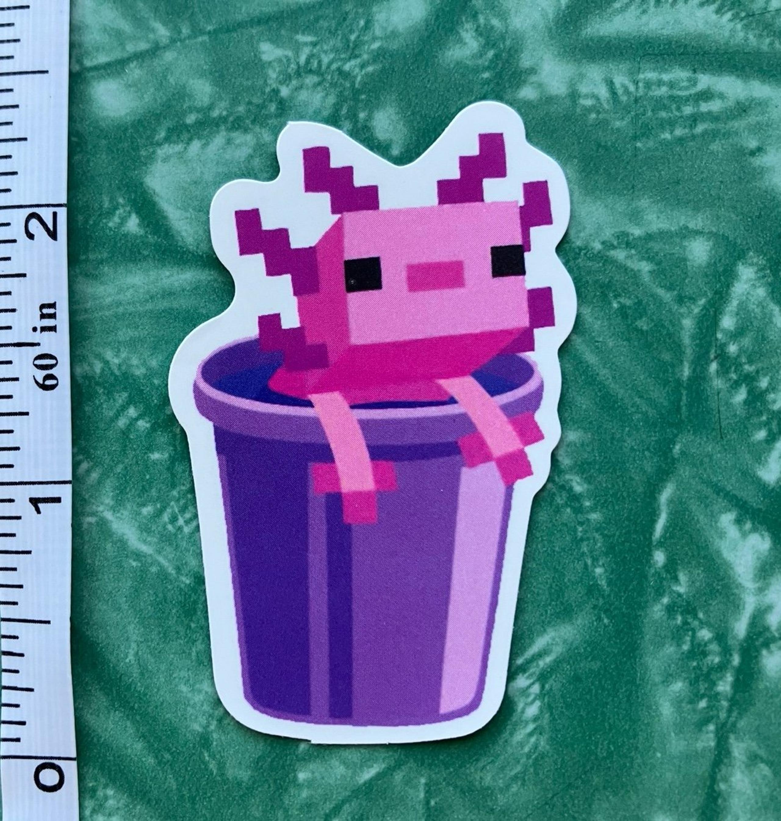 Cute Minecraft waterproof sticker