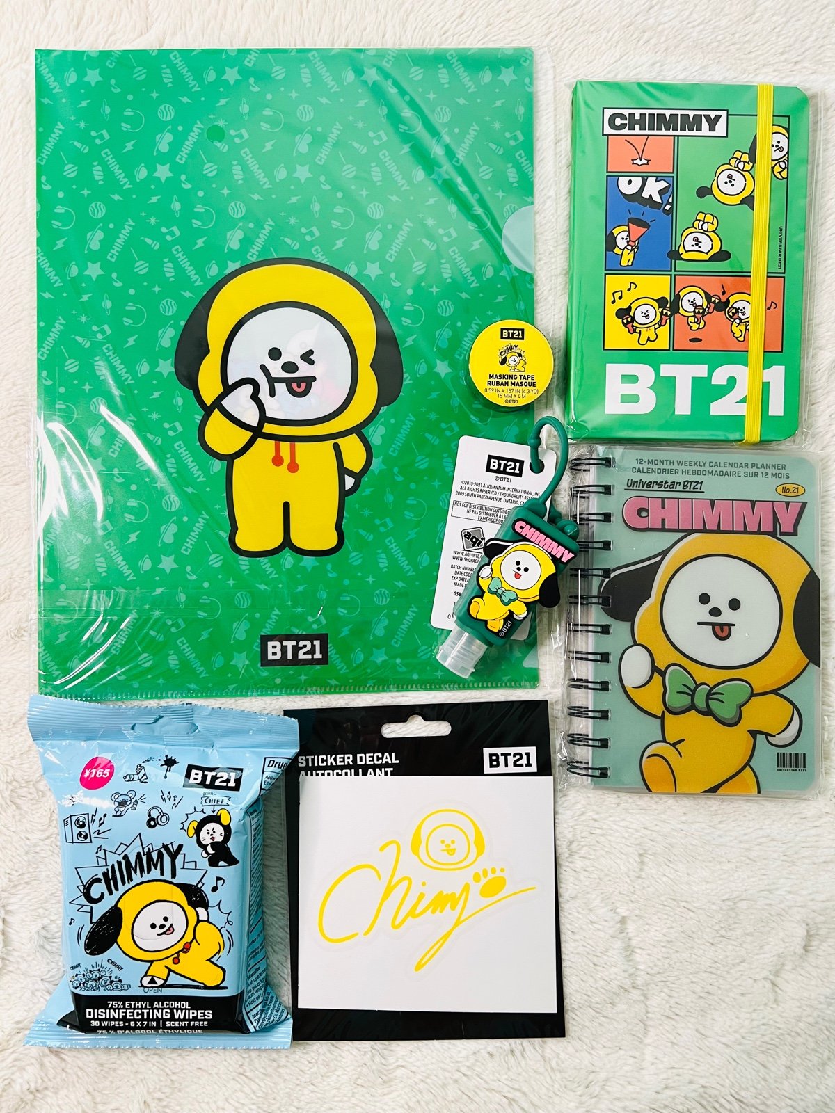 BTS/BT21 “CHIMMY” Stationary Bundle - 7pcs