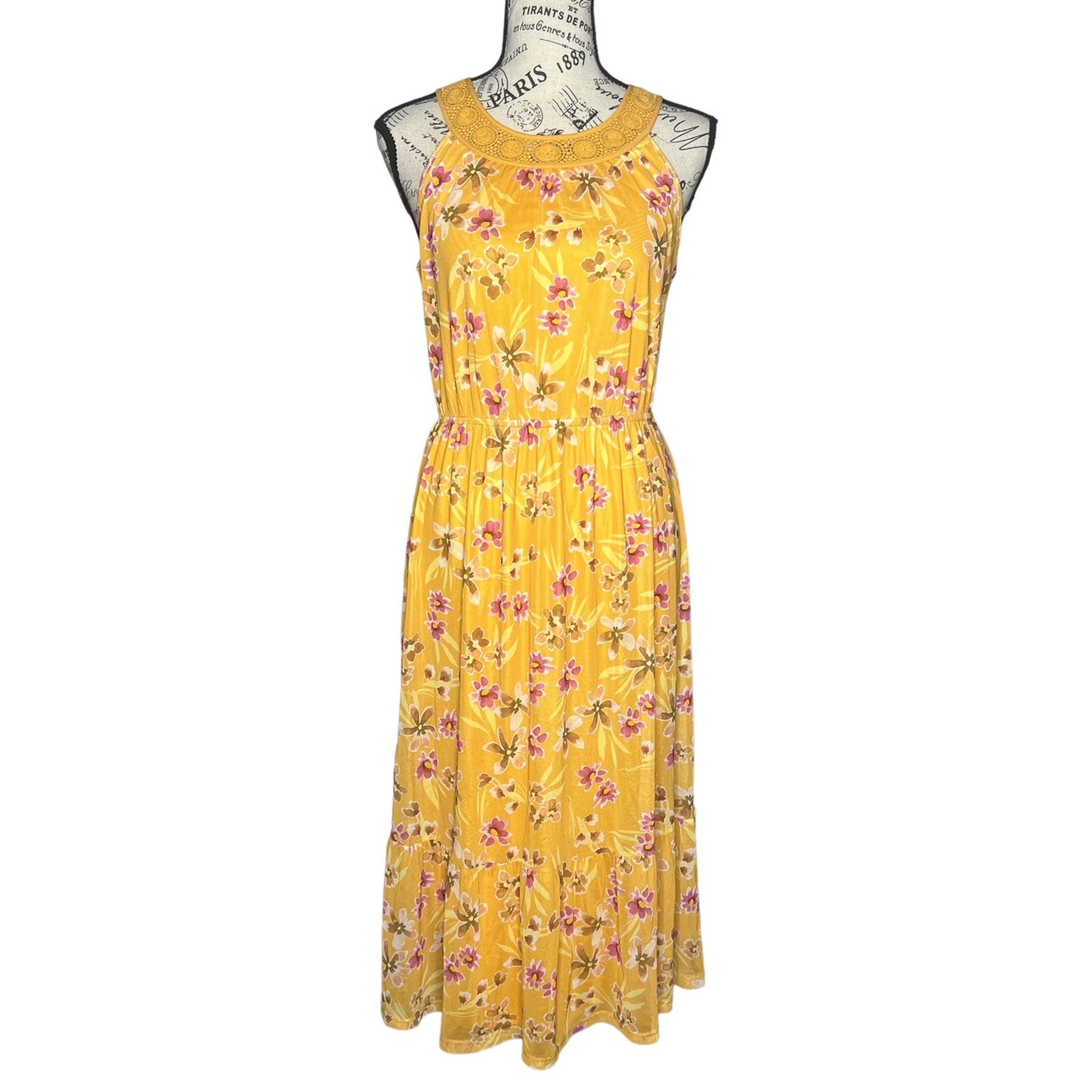 SMALL Mezzie Halter Neck Dress - Stitch Fix Sleeveless Blouson Midi - Daniel Rainn