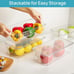 8pcs Clear Organizers and Storage Bins with Lids