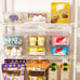 8pcs Clear Organizers and Storage Bins with Lids
