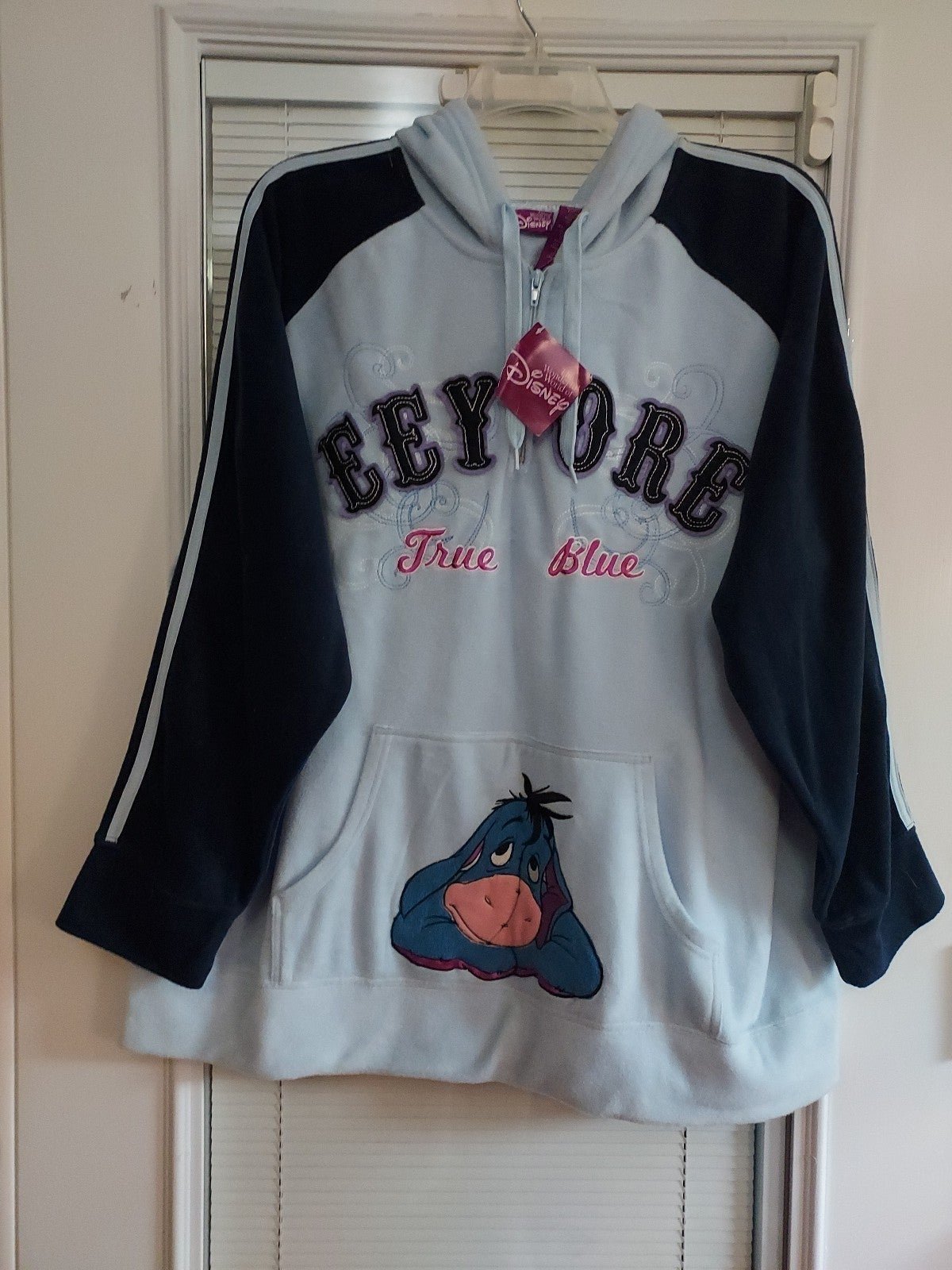 NWT DISNEY PLUS SIZE 4X 26W/28W E'EYORE PLUSH FLEECE HOODIE