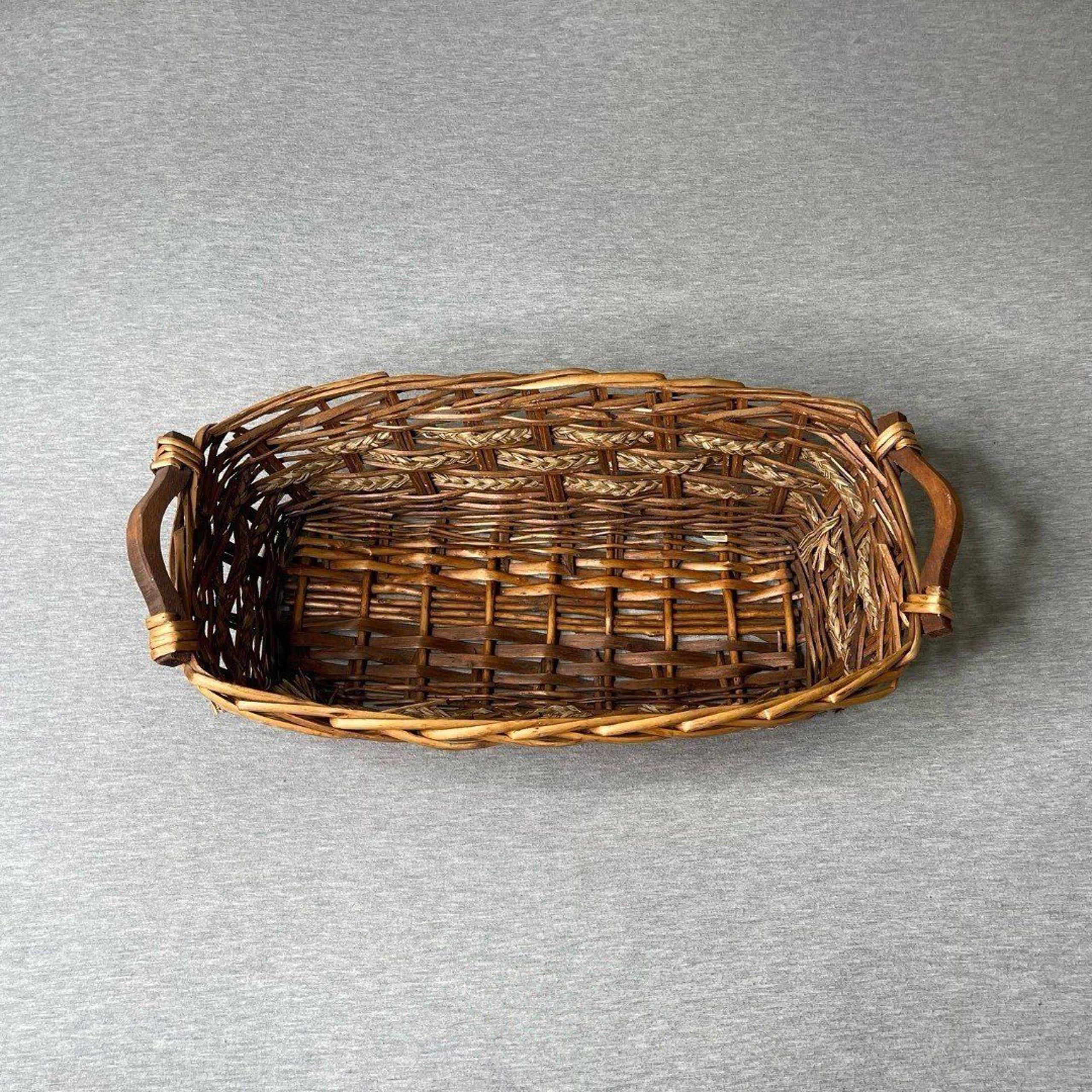 Target 18”x9” Wicker Woven Long Storage Basket with Handles