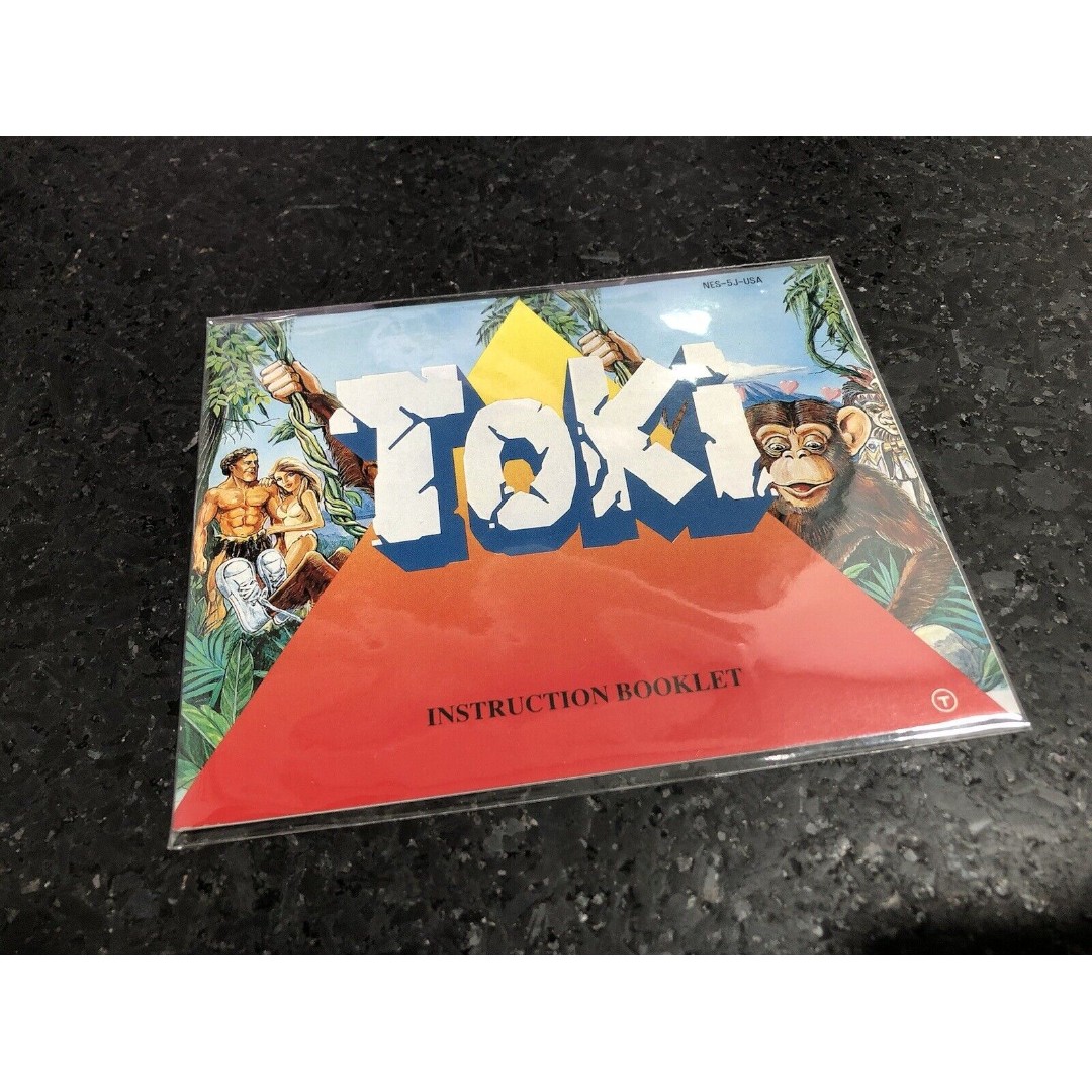Toki ( NES Nintendo ) Manual ONLY! Mint Condition! SAFE SHIP!