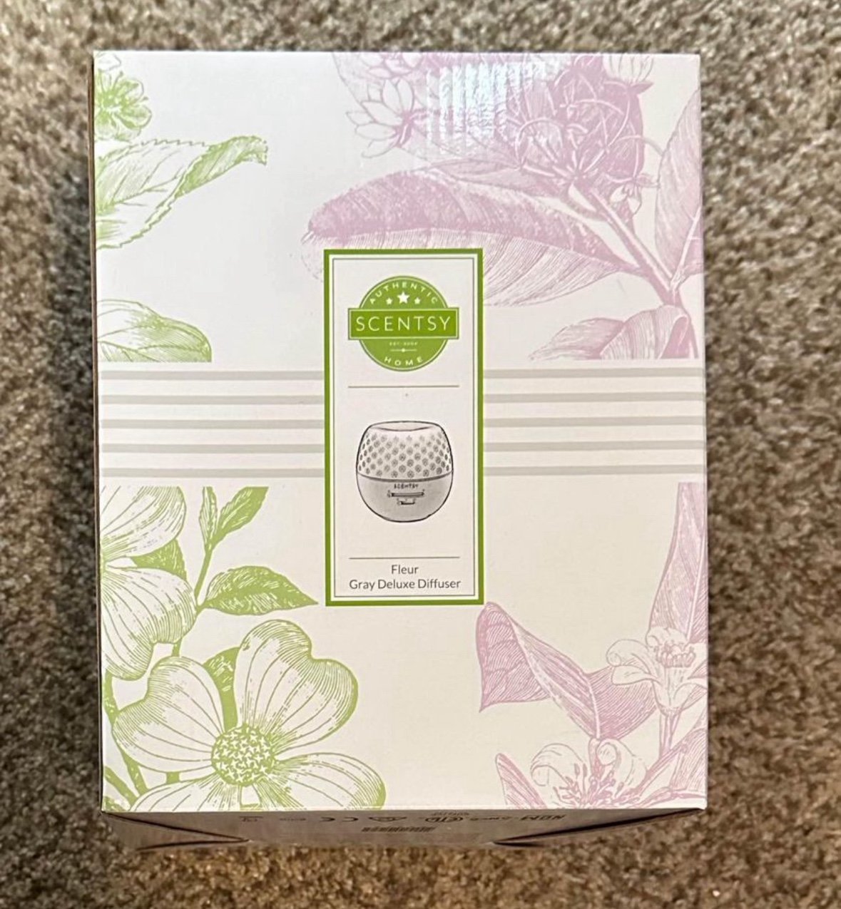 Scentsy Fleur Grey Deluxe Oil Diffuser