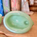 Mosser Glass Bunny on Nest Jadeite USA