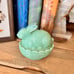 Mosser Glass Bunny on Nest Jadeite USA