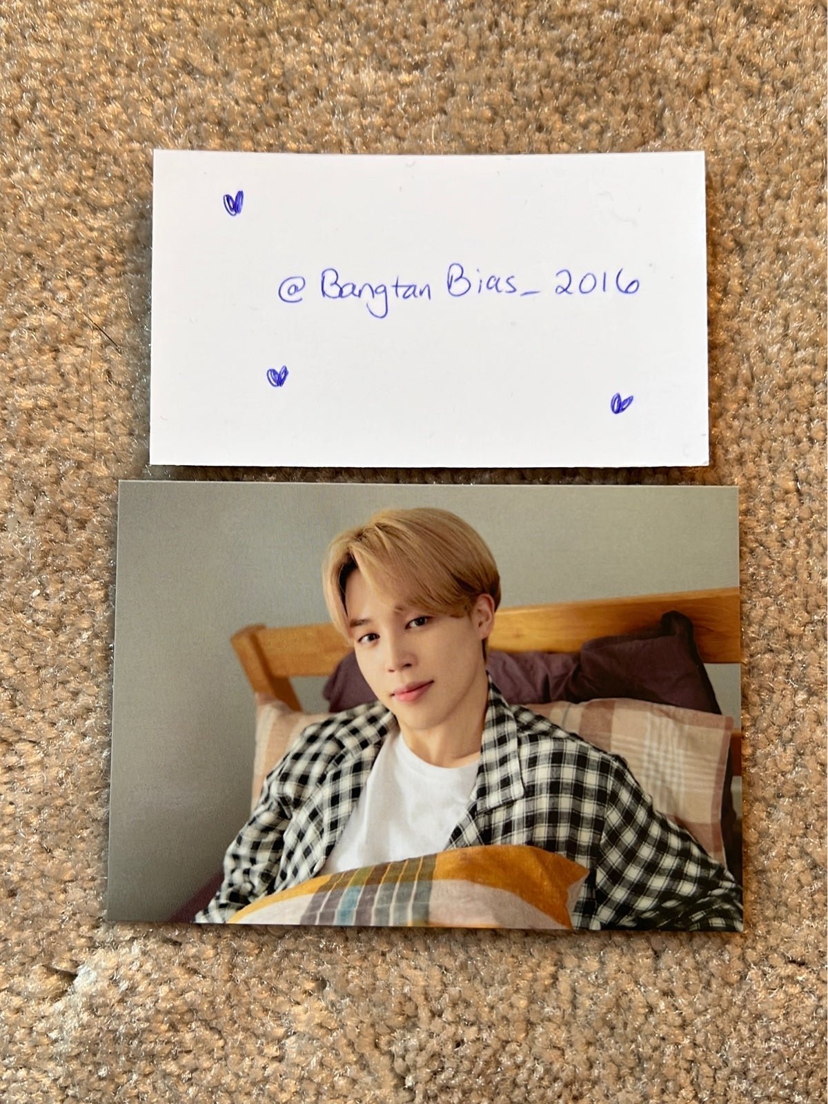 BTS Jimin Yet to Come Busan Hotel Package Mini Photocard