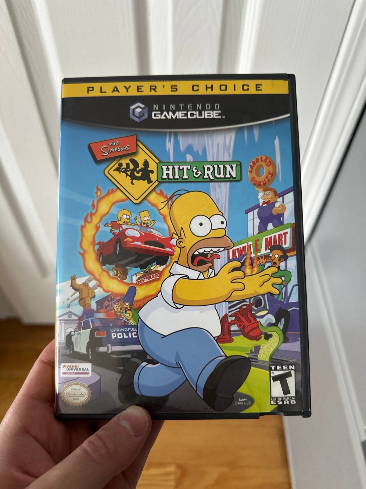 Simpsons-Hit & Run Nintendo GameCube GC GCN Players Choice Works