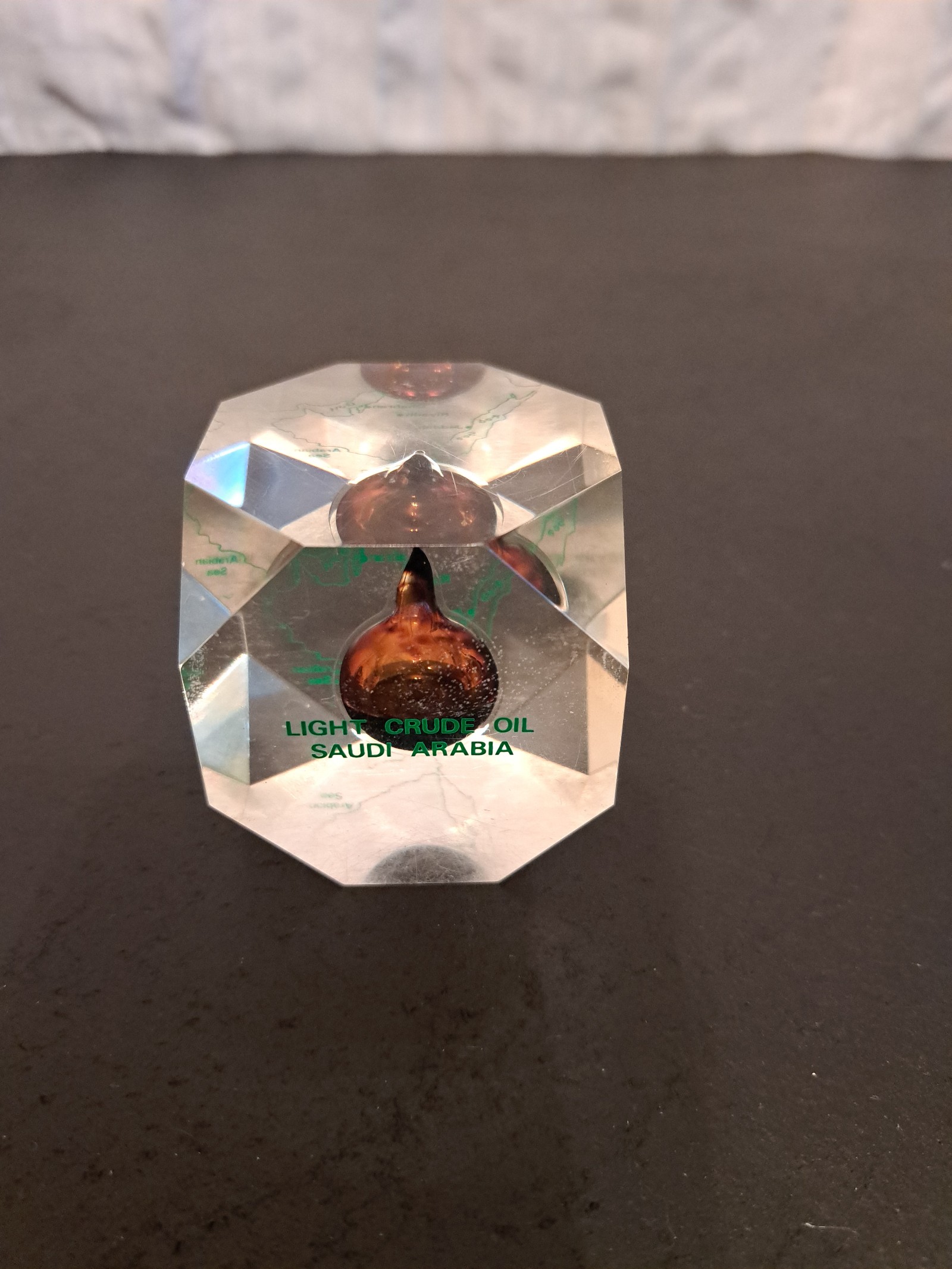 Arabian Light Crude Oil Paperweight