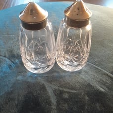 GORGEOUS Etched Waterford Crystal 4 S/P Shakers Set of 2.