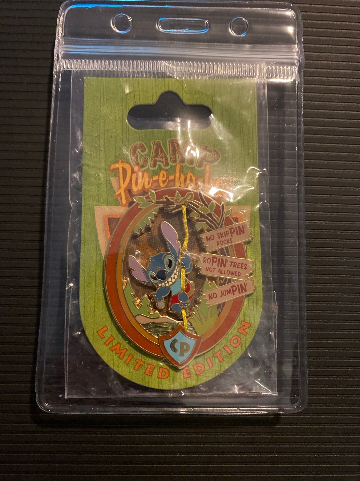 Disney Camp Pin-e-ha-ha Pin LE Stitch