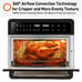JOYOUNG Air Fryer Toaster Oven 28Qt Convection Oven Less Oil 13 Preset Functions