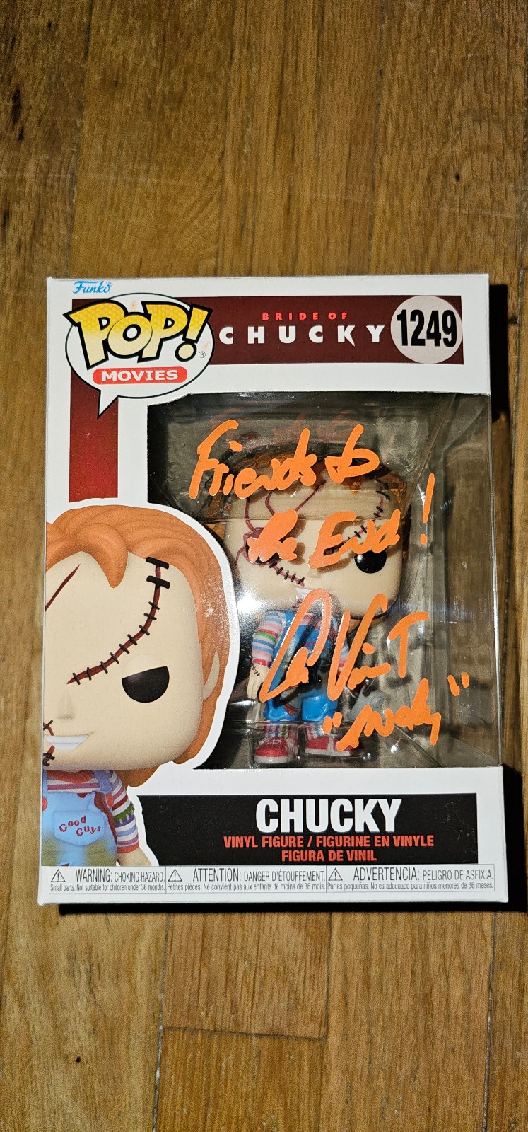 Signed Chucky Funko Pop Alex Vincent