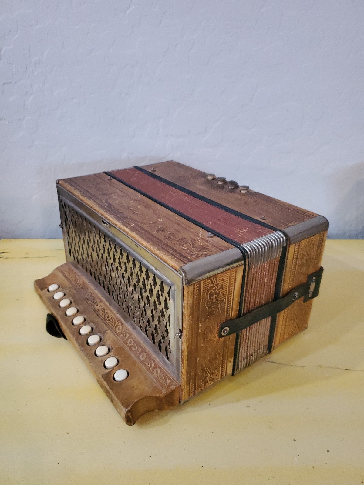 Vintage Hohner button accordion