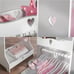 Haus Projekt Clothing Rail for Children, Girl's White Wooden Clothing Rack