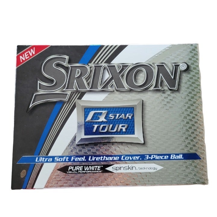 SRIXON Q STAR TOUR. Pure white 1 dozen (12). Golf Balls. Ultra soft feel.