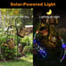 New Waterproof Solar Watering Can Lights, 8 Multi-Color Modes for Lawn Decor