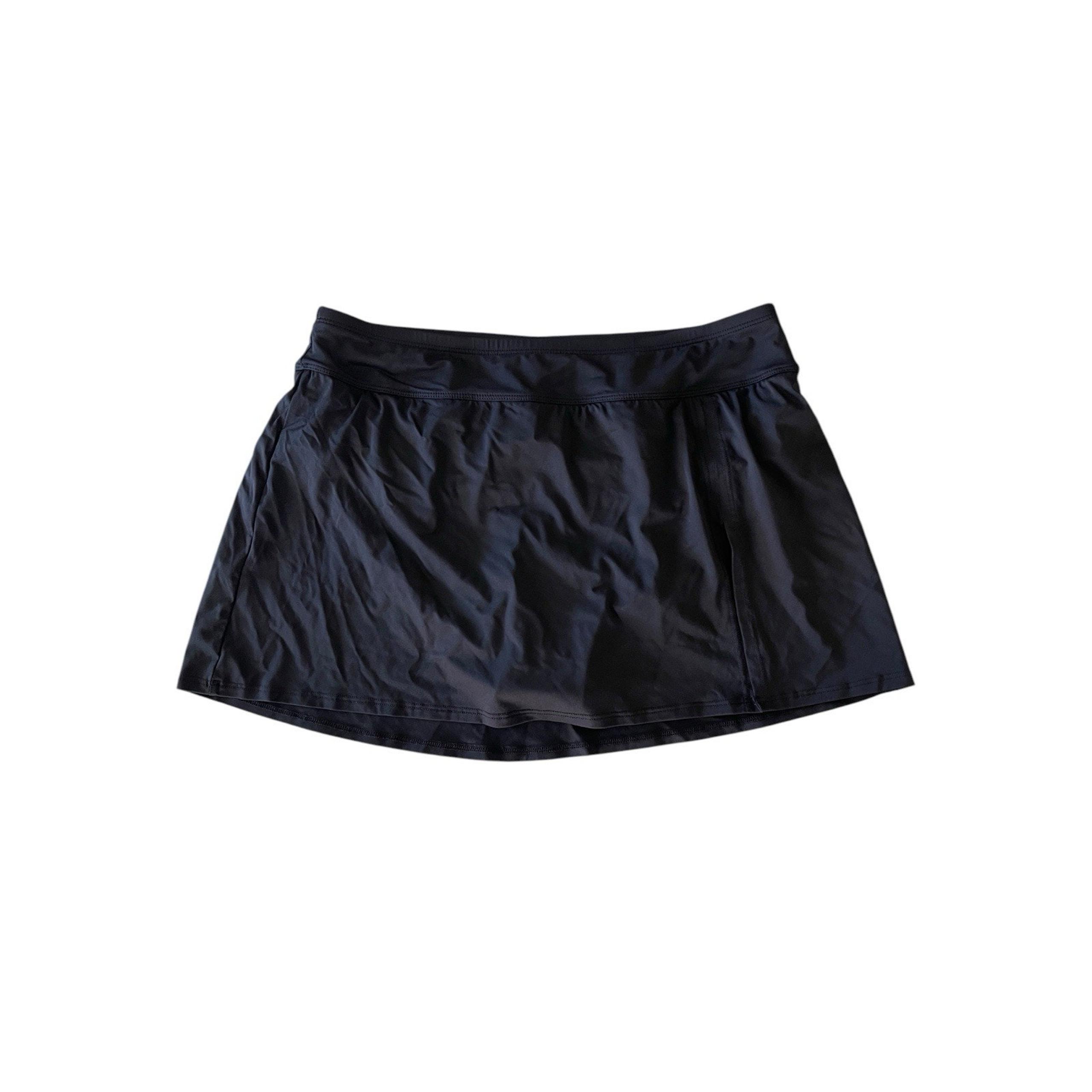 Bleu by Rod Beattie Women's Slit Swim Skirt Swimsuit Black Size 8 NWT $65