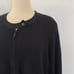 Eileen Fisher Sweater Jacket Full Zip Silk Cotton Blend Black Long Sleeves 3X